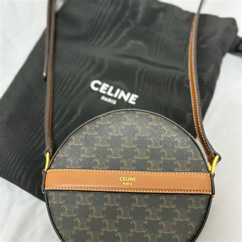 celine 包 包|Celine round bag.